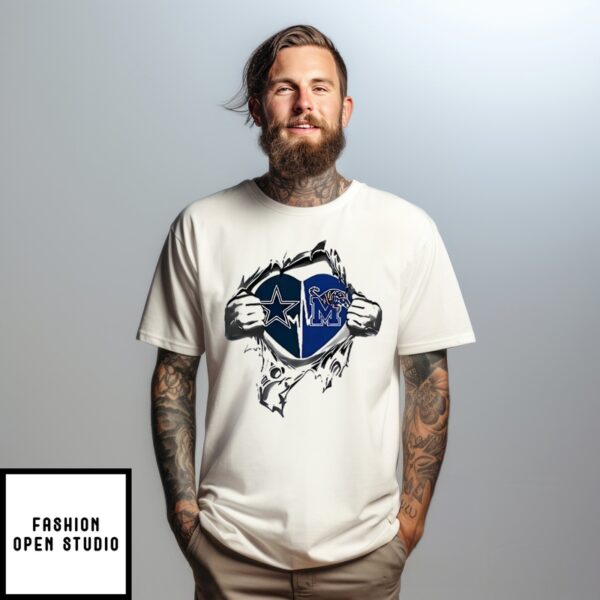 Dallas Cowboys Memphis Tigers It’S In My Heart T-Shirt