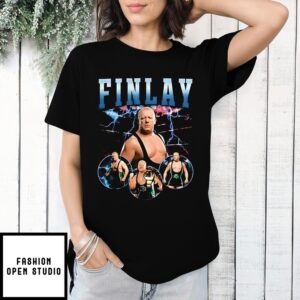 Dave Finlay Fit Finlay Wwe Vintage Bootleg Lightning T-Shirt