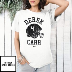 Derek Carr Shockingly Retiring From Nfl Las Vegas Helmet T-Shirt