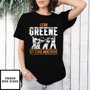 Detroit Tigers Lean Riley Greene Swing Hitting Machine T-Shirt