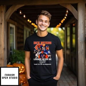 Dick Butkus Legend Never Die 1942 2023 Thank You Signature T-Shirt