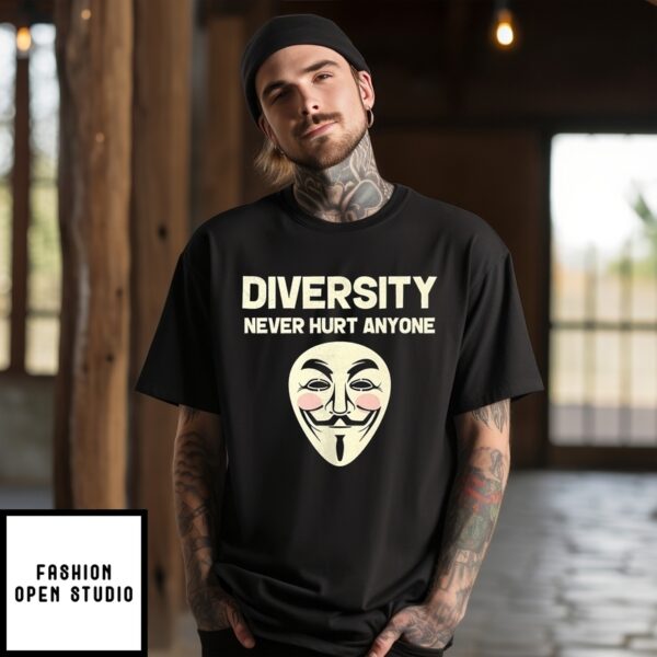 Diversity Never Hurt Anyone Dark T-Shirt