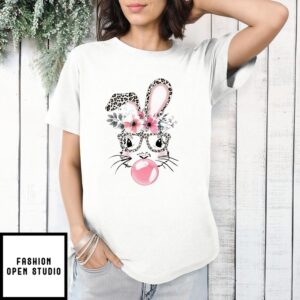 Easter Day Teach Bunny Bunny Leopard Cute T-Shirt