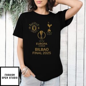 Europa League Bilbao Final 2025 Manchester United Vs Tottenham Vintage Football T-Shirt