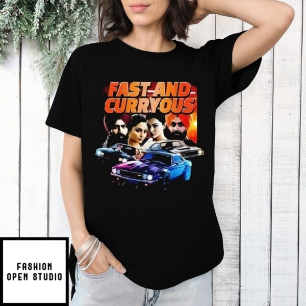 Fast And Curryous Furious Indian T-Shirt