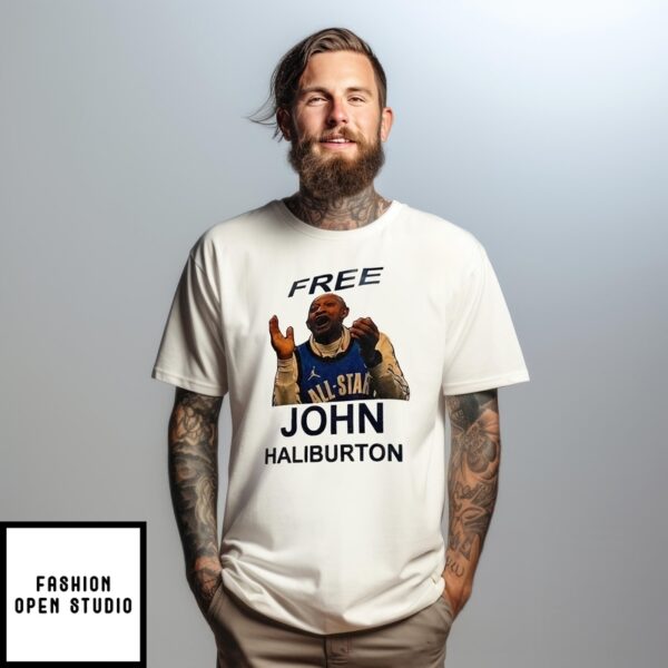 Free John Haliburton Indiana Pacers Funny T-Shirt
