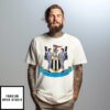 Geordie Dancer Crest Design Newcastle United T-Shirt