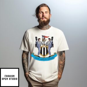 Geordie Dancer Crest Design Newcastle United T-Shirt