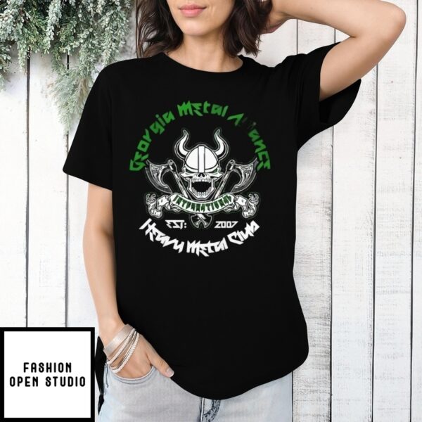 Georgia Metal Alliance International Int’L H M C Est 2007 Skull T-Shirt