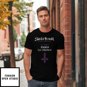 Ghost Skeletour World Tour 2025 Exclusive Pop Up Shop In Paris La France May 13 2025 Two Sided Unisex T-Shirt