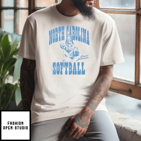 Grace Jackson North Carolina Softball Portrait T-Shirt