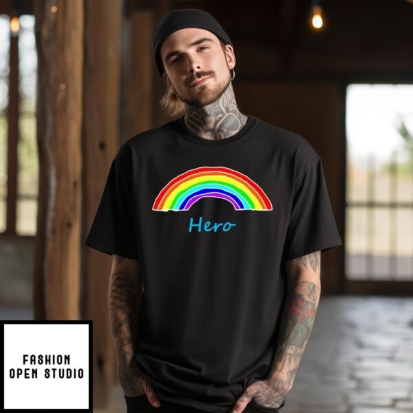 Hero Rainbow For Fathers Day T-Shirt
