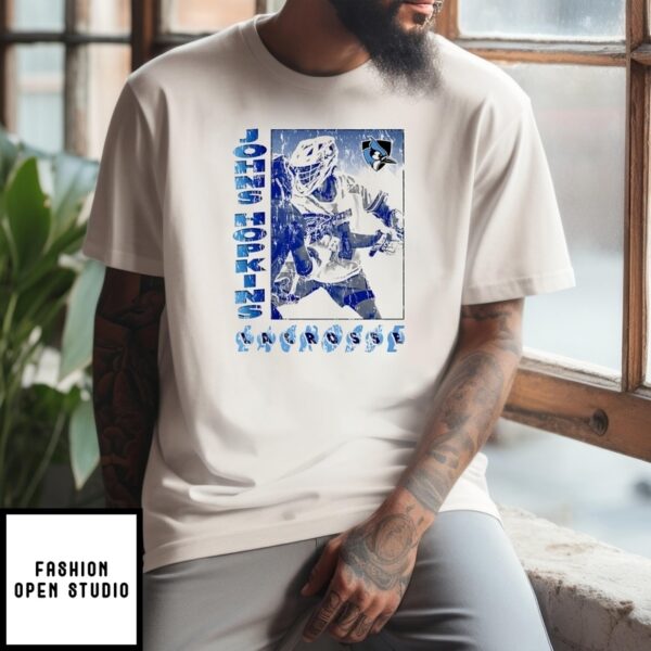 Hunter Chauvette Johns Hopkins Lacrosse Box T-Shirt