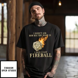 I Cast Fireball T-Shirt Dnd Dragon Dungeon Master T-Shirt