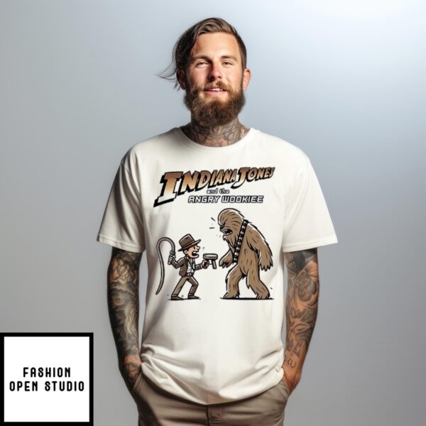 Iindiana Jone Angry Wookiee Back It Up Fuzzball T-Shirt