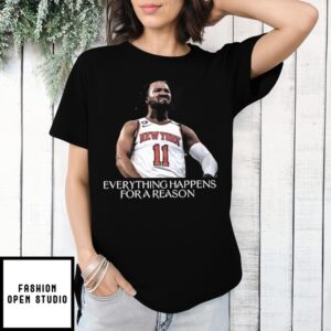 Jalen Brunson Everything Happens For A Reason New York Basketball Vintage T-Shirt