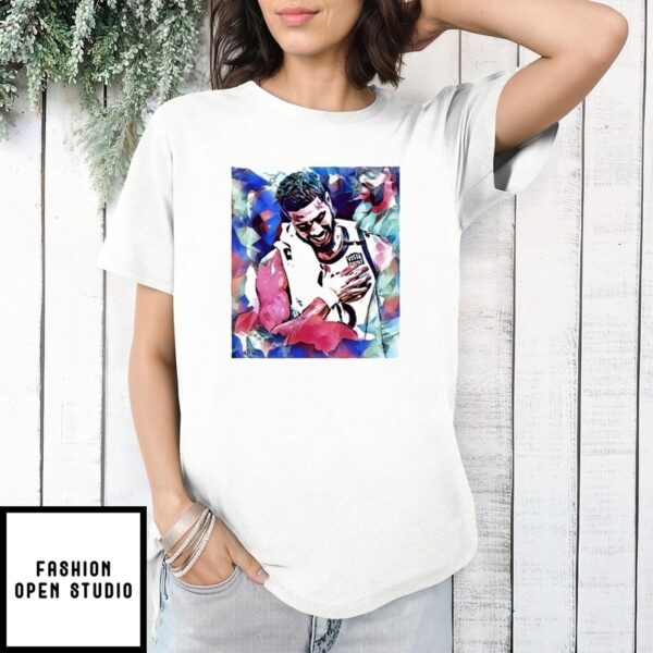 Jayson Tatum Abstract Digital Painting T-Shirt