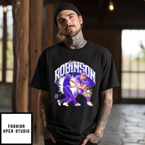 Kansas Robinson Northwestern Softball  Player Collage T-Shirt