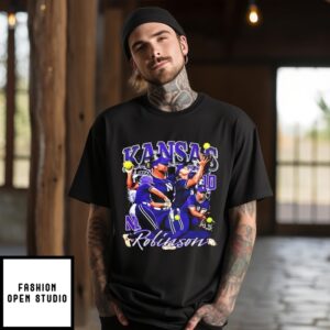 Kansas Robinson Northwestern Softball  Player Collage T-Shirt