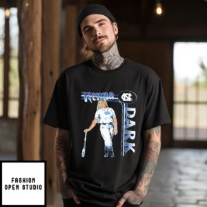 Kenna Dark Unc Baseball Portrait T-Shirt