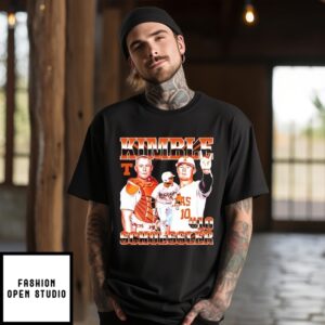 Kimble Schuessler Texas Baseball Player Collage T-Shirt