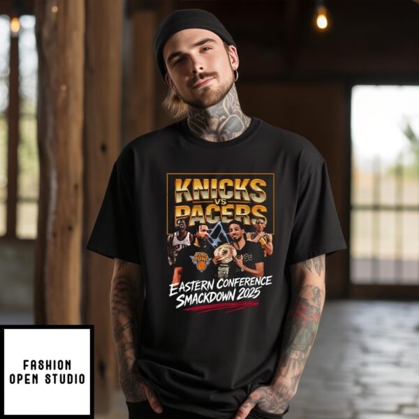 Knicks Vs Pacers Eastern Conference Smackdown 2025 T-Shirt