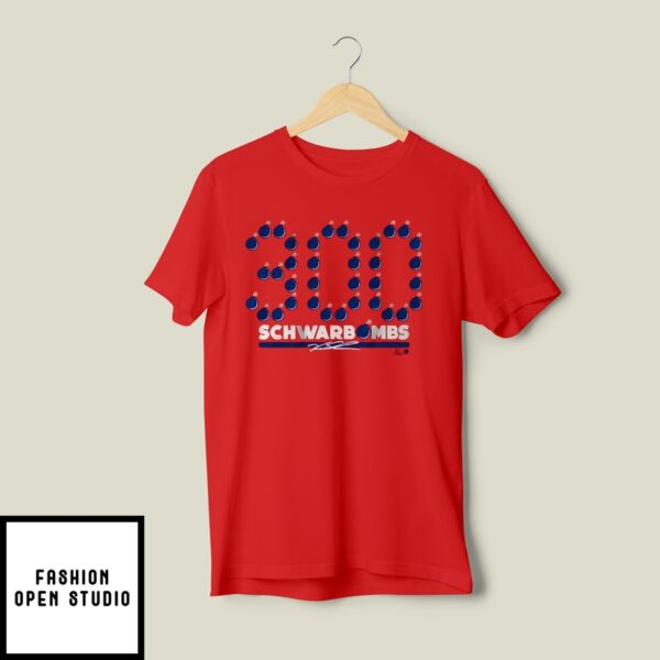 Kyle Schwarber 300 Schwarbombs T-Shirt
