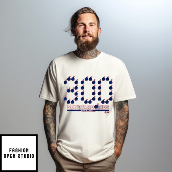 Kyle Schwarber 300 Schwarbombs T-Shirt