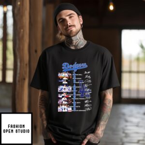 Los Angeles Dodgers Player Name Signature 2025 T-Shirt