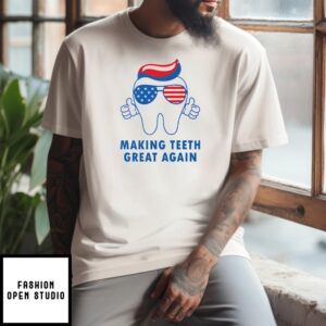 Make T-Shirtth Great Again America Flag T-Shirt