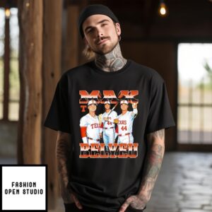 Max Belyeu Texas Baseball Player Collage T-Shirt