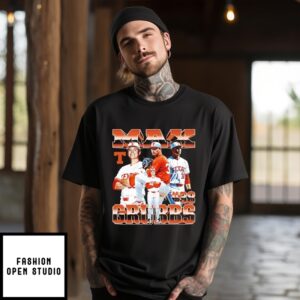 Max Grubb Texas Baseball Player Collage T-Shirt