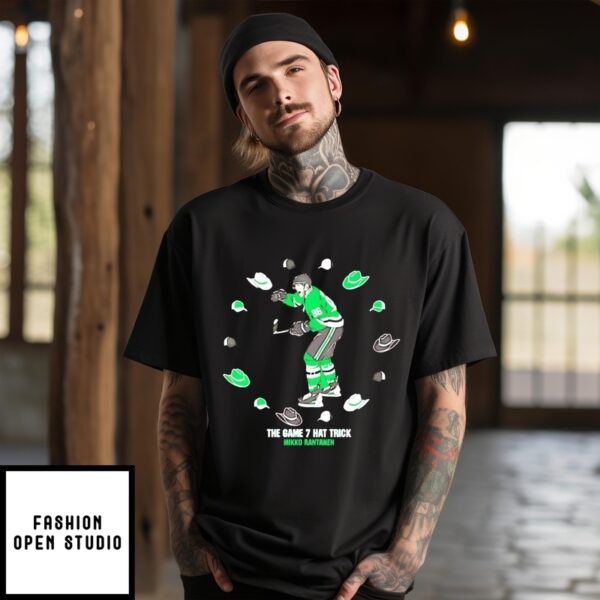 Mikko Rantanen Dallas Stars The Game Seven Hat Trick T-Shirt