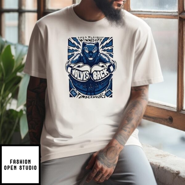 Minnesota Timberwolves 2025 Playoffs Wolves Back T-Shirt