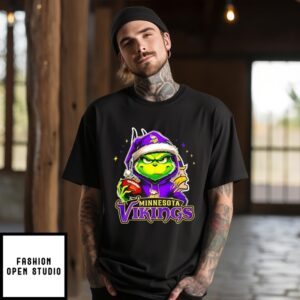 Minnesota Vikings X Grinch Player Football T-Shirt