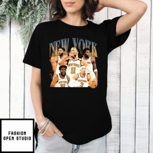 New York Basketball Nba Playoffs 2025 Vintage Bootleg Style T-Shirt
