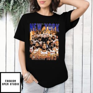New York Knicks Champs 2025 Nba Vintage Bootleg Style T-Shirt
