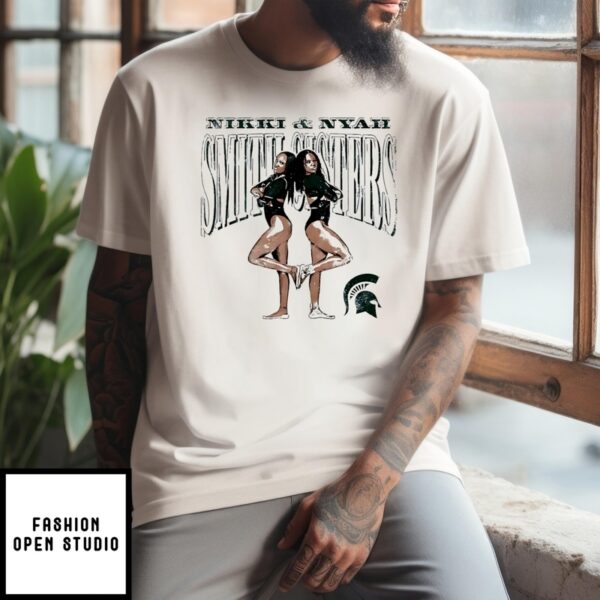 Nikki And Nyah Michigan State Gymnastics Graphic T-Shirt
