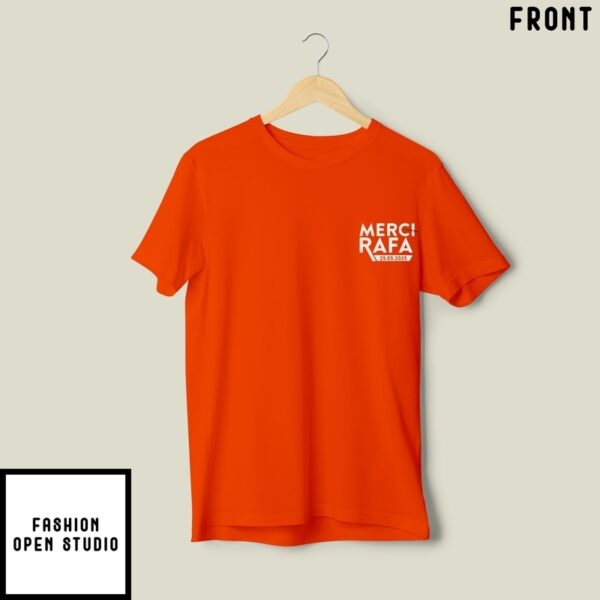 Official Rafael Nadal Merci Rafa 2025 Thank For The Memories T-Shirt