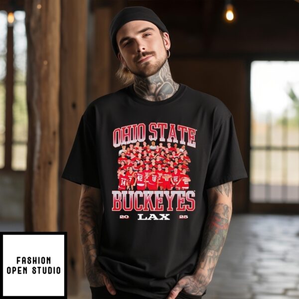 Ohio State Buckeyes Men’S Lacrosse 2025 Collage T-Shirt