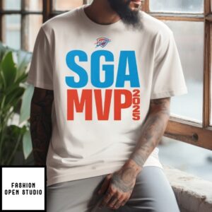 Okc Thunder Sga Mvp 2025 Shai Gilgeous-Alexander T-Shirt