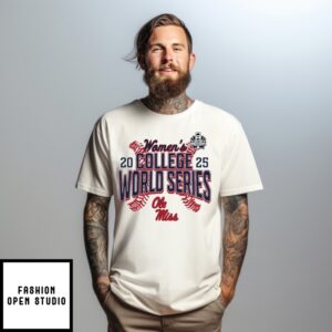 Ole Miss Rebels 2025 Ncaa Softball Women’S College World Series Cut Off T-Shirt