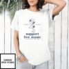 Peanuts Snoopy Records Support Live Music New York City T-Shirt