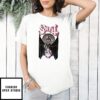 Pink Gothic Ghost Metal Skull T-Shirt