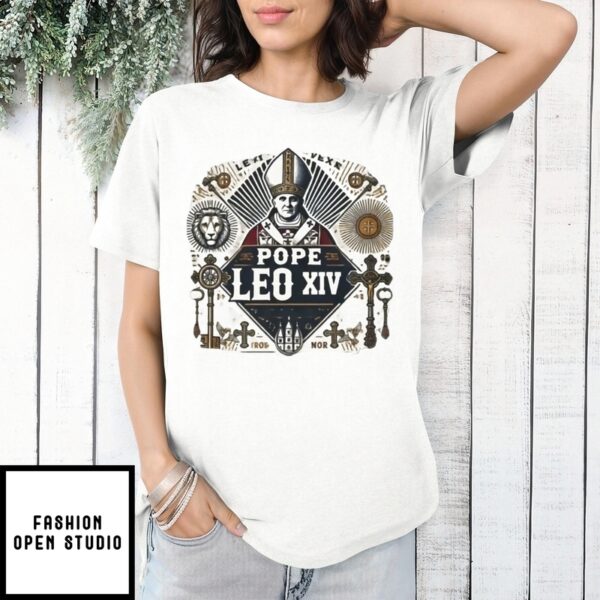 Pope Leo Xiv Robert Francis Prevost Catholic Vintage T-Shirt