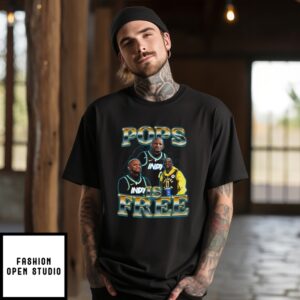 Pops Is Free Tyrese Haliburton Dad Indiana Pacers Fan T-Shirt