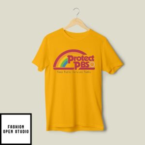 Protect Pbs Rainbow Keep Public Service Public T-Shirt