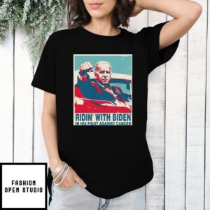 Ridin With Biden On His Fight Against Cancer Support Joe Biden Awareness T-Shirt
