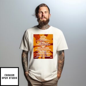 Roskilde Festival Full Line-Up Poster In Denmark On June 28-July 5 2025 T-Shirt