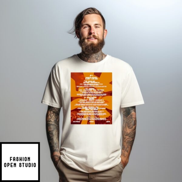 Roskilde Festival Full Line-Up Poster In Denmark On June 28-July 5 2025 T-Shirt